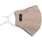 PureMe Маска за многократна употреба / Регулируема маска от лен PureMe, 2 бр (PUREME-LN-Beige)