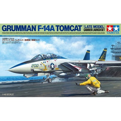 Tamiya Grumman F 14A Tomcat Late Model Carrier Launch Set 1:48