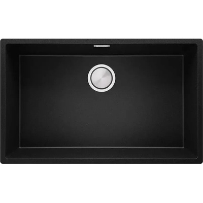 Твоят Стил Черна кухненска мивка за вграждане под Плот Лондон 80 XXL 760 x 470 мм