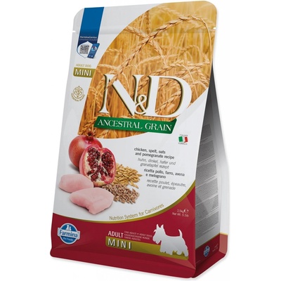 N&D Low Grain Adult Mini Chicken & Pomegranate 2,5 kg