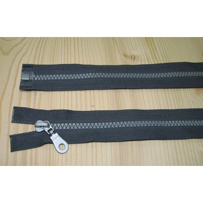 Zips kostenný šedá 5mm deliteľný 40cm