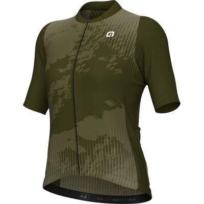 Alé Дамска фланелка с къс ръкав за колоездене Alé Women's Krakatoa S/S Jersey Cycling jersey - Fango - размер XL (156-2364-0216)