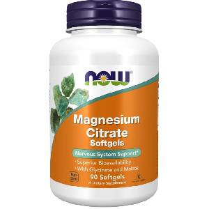 NOW Magnesium Citrate Softgels, 90 капсули, Now