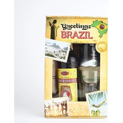 Velho Barreiro Caipirinha From Brazil 39% 0,7 l (dárkové balení 2 sklenice)