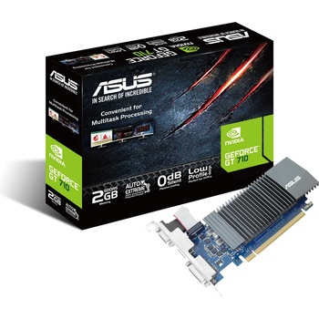 Image 1 of ASUS GeForce GT 710 2GB GDDR5 (90YV0ALA-M0NA00/GT710-SL-2GD5-BRK-EVO)