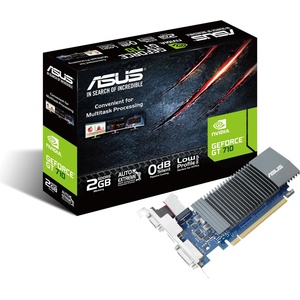 ASUS GeForce GT 710 2GB GDDR5 (90YV0ALA-M0NA00/GT710-SL-2GD5-BRK-EVO) Видео карти