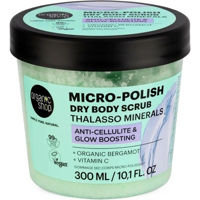 Organic Shop Thalasso Micro Polish minerální suchý tělový peeling 300 ml – Zboží Mobilmania