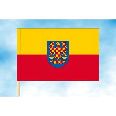 LIBEA, s.r.o. Moravská vlajka půlený list Rozměr: 40×60 cm, Uchycení: Návlek na žerď
