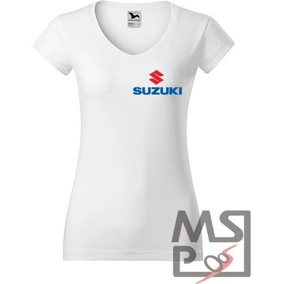 Dámske tričko Suzuki V Biela