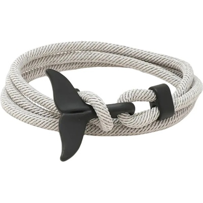 Amparo Miranda Náramek Velrybí ploutev Černá B0477 šedá