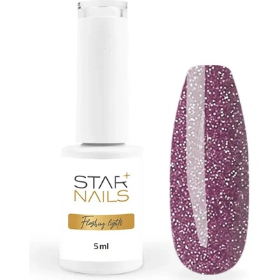 Polish Flashing Lights Uv Led Popstar mauve ružový gél lak 001 5 ml