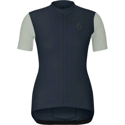 Scott Дамска фланелка с къс ръкав за колоездене Scott Women's Jersey Endurance S/S Cycling jersey - Dark Blue / Spray Grey - размер XS (156-2863-0211)