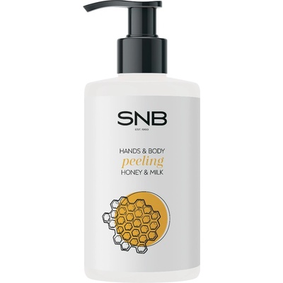 SNB Professional Пилинг за ръце и тяло Honey & Milk, 250 ml