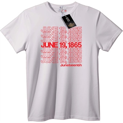 NOONEBRAND Тениска Juneteenth 19 юни 1865 - 2XL, Black