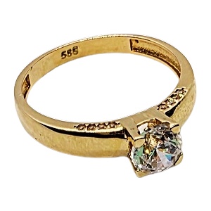 VipGold Златен годежен пръстен 2.39 гр (pr056)
