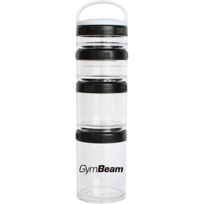 GymBeam 4 Stak Black - Powder Container [1 бр. ] Черен