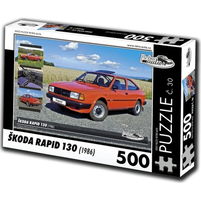 Retro-auta č. 30 Škoda Rapid 130 1986 500 dielov