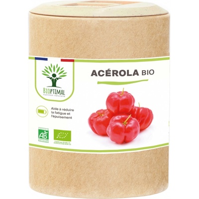 Bioptimal BIO Acerola prírodný zdroj Vitamínu C 60 kapsúl