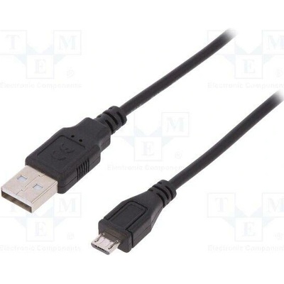 Digitus AK-300127-010-S USB 2.0, USB A vidlice,USB B micro vidlice, niklovaný, 1m