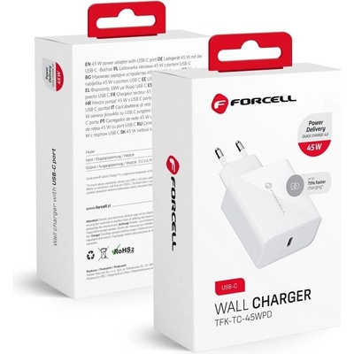 MobilMajak MG Nabíjačka USB / USB typu C - 3A 45W Quick Charge 4.0 Forcell