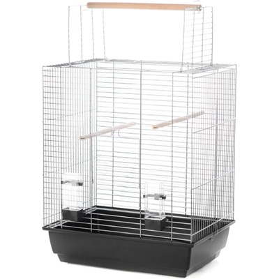 INTER-ZOO Pet Products Клетка за папагали АРА zinc - 54 x 39 x 67, 5 см ЧЕРНА