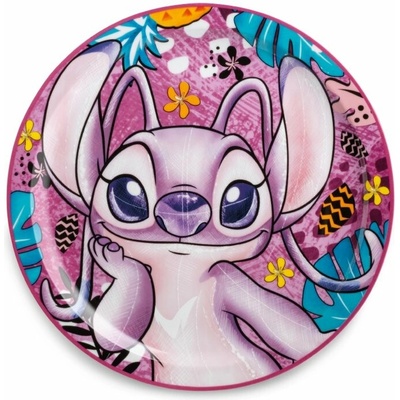 Egan DISNEY STITCH servírovací talíř ANGEL pink 30,5 cm