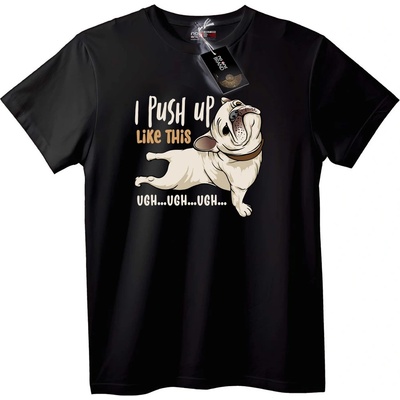 NOONEBRAND Тениска Булдог Лицеви опори - 2XL, White