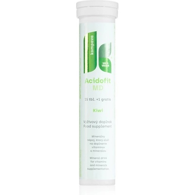 Kompava AcidoFIT šumivé tabliety s multivitamínovým komplexom Kiwi 15 tabliet