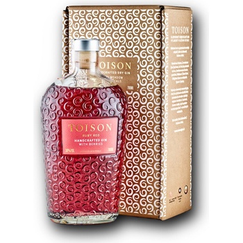 TOISON REMESELNÝ GIN RUBY RED 38% 0,7 l (kartón)