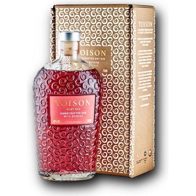 TOISON REMESELNÝ GIN RUBY RED 38% 0,7 l (kartón)