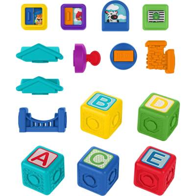 Baby Einstein Активна играчка Baby Einstein - Кубчета, Bridge & Learn, 15 части (12818)