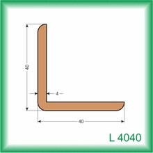 Kodrefa rohová lišta smrek L4040 40x40mm 2m