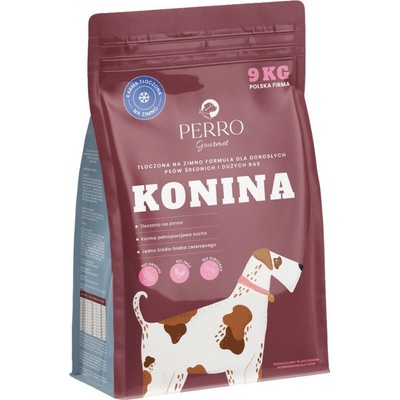 PERRO Gourmet Cold-pressed koňské 9 kg