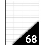 Fortuna Етикет FORTUNA 48, 5x16, 9mm универсален 6800 етикета/кутия 100 листа/кутия 01.02335 (01.02335)