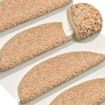 Image 1 of vidaXL Изтривалки за стълби, 15 бр. , 56x17x3 см, златни, полукръгли (322378)