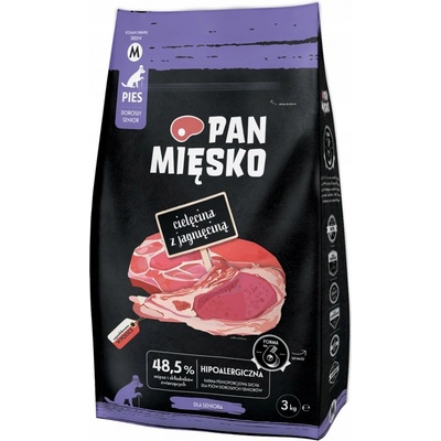 Pan Mięsko senior Teľacie s jahňacím mäsom M 3 kg