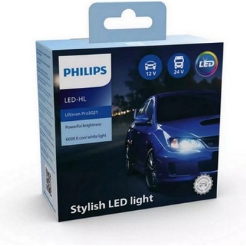 Philips Ultinon Pro3021 HL H4-LED P43t 12/24V 21W 11342U3021X2 2 ks