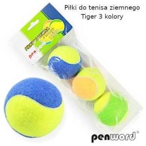 POLSIRHURT Colorful Tiger tennis balls op3pcs in a bag