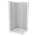 Mexen Pretoria отваряща се душ кабина 70 x 70 см, прозрачна, хром + корито Flat (852-070-070-01-00-4010)