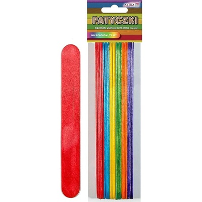 aliga Dřívka barevné 25 ks velké
