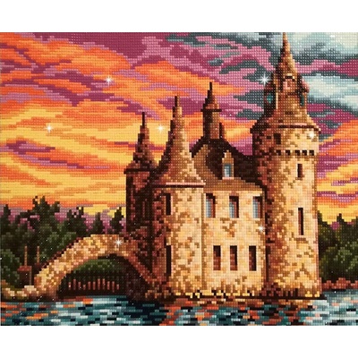 Collection D'Art Диамантен гоблен Collection D’Art - Сърцето на острова, 27 x 38 cm (DE7152)
