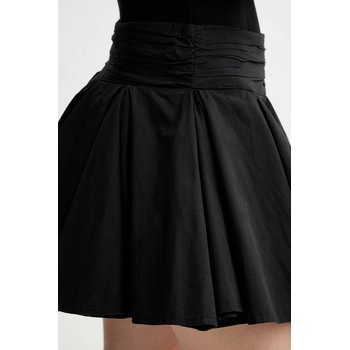 AllSaints Памучна пола AllSaints TULIP в черно къса разкроена W016RD (W016RD)