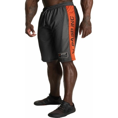 Gasp NO1 MESH SHORTS BLACK/FLAME šortky čierno-oranžové
