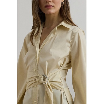 Ralph Lauren Риза Lauren Ralph Lauren дамска в бяло със стандартна кройка с класическа яка 200925446 (200925446)