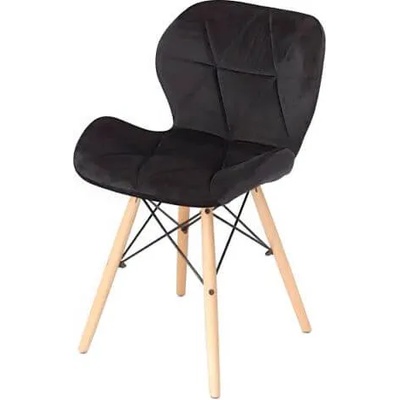 Bestent Трапезен стол кадифе черен carbon (bml-046-v)