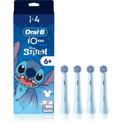 iO Kids Disney Stitch резервни глави за четка за зъби за деца от 6-годишна възраст 4 бр