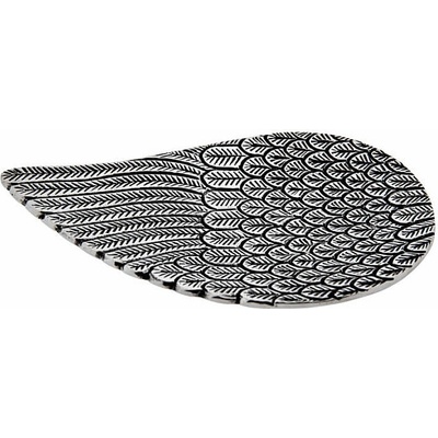 Nefertitis Stojánek kovový na vonné tyčinky Silver angel wing cca 12 x 20 cm