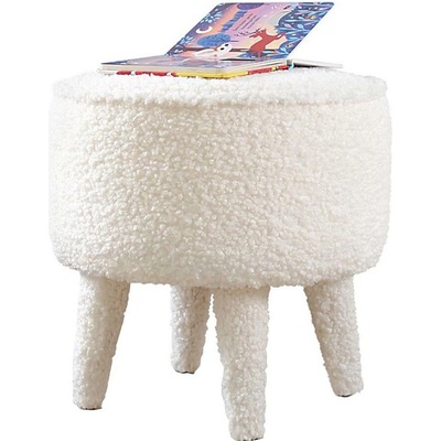 Asir Taburet PIXI, priemer 38 cm, biely 209FLF1323