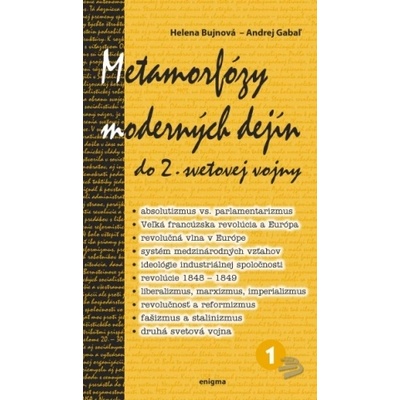 Metamorfózy moderných dejín 1. diel do 2. svetovej vojny - Helena Bujnová, Andrej Gabaľ