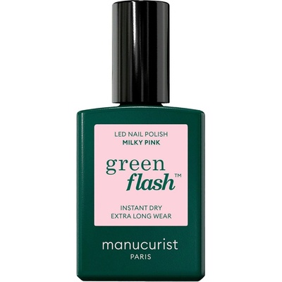 Manucurist Green Flash LED gel lak na nehty - Milky Pink (15 ml)